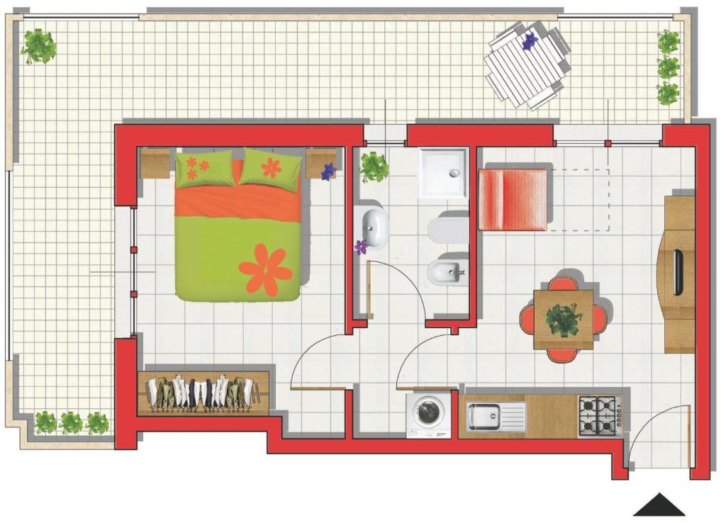 Residence Maryel Rimini Ruang foto
